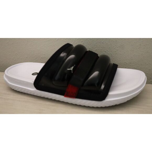 Jordan DM1683-061 Men Sz 13 Black/Red/White Super Play Slip-On Slide Sandals - Picture 5 of 14